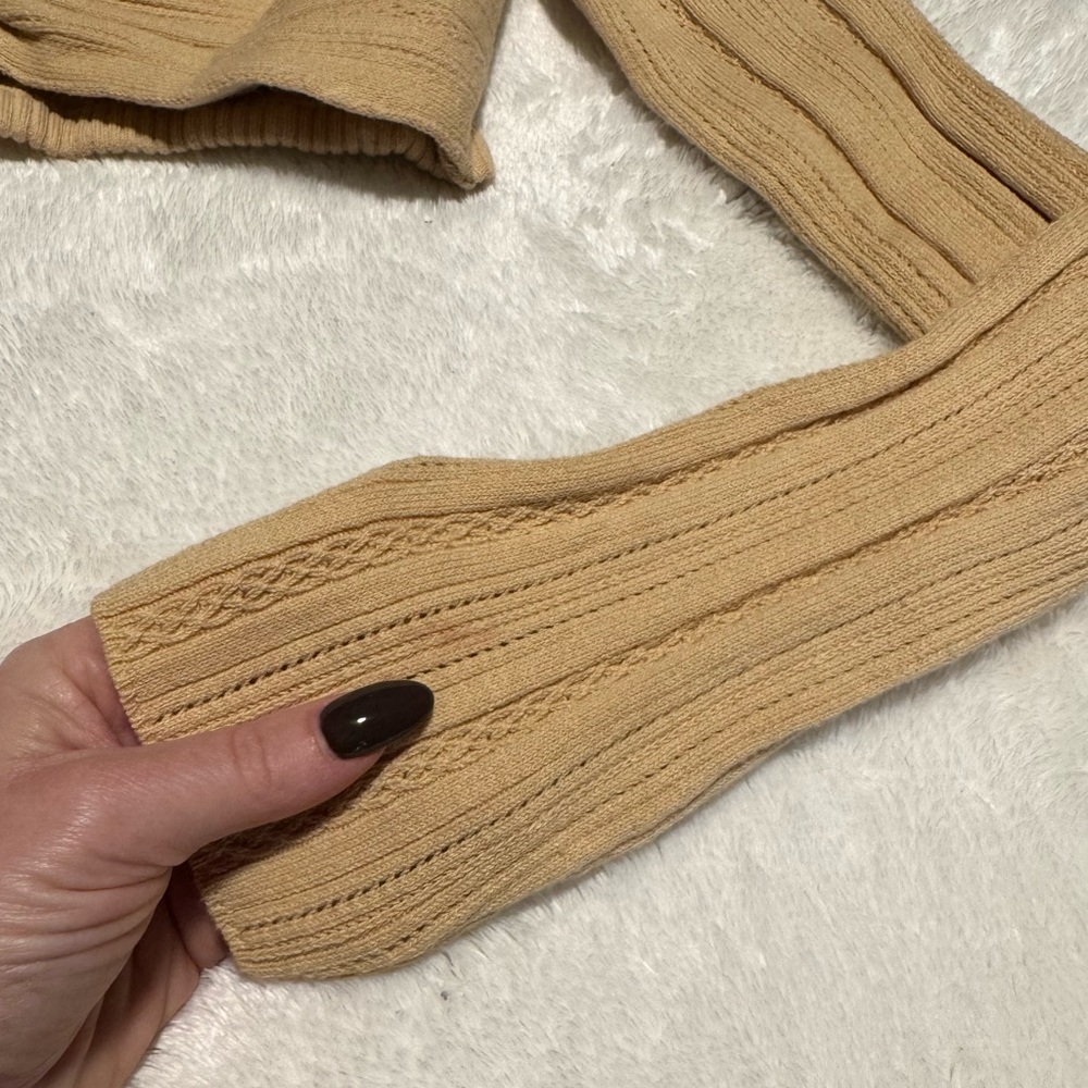 MAJORELLE Revolve Sahara Knit Ribbed Crop Top In Ginger Root Medium - Picture 4 of 8